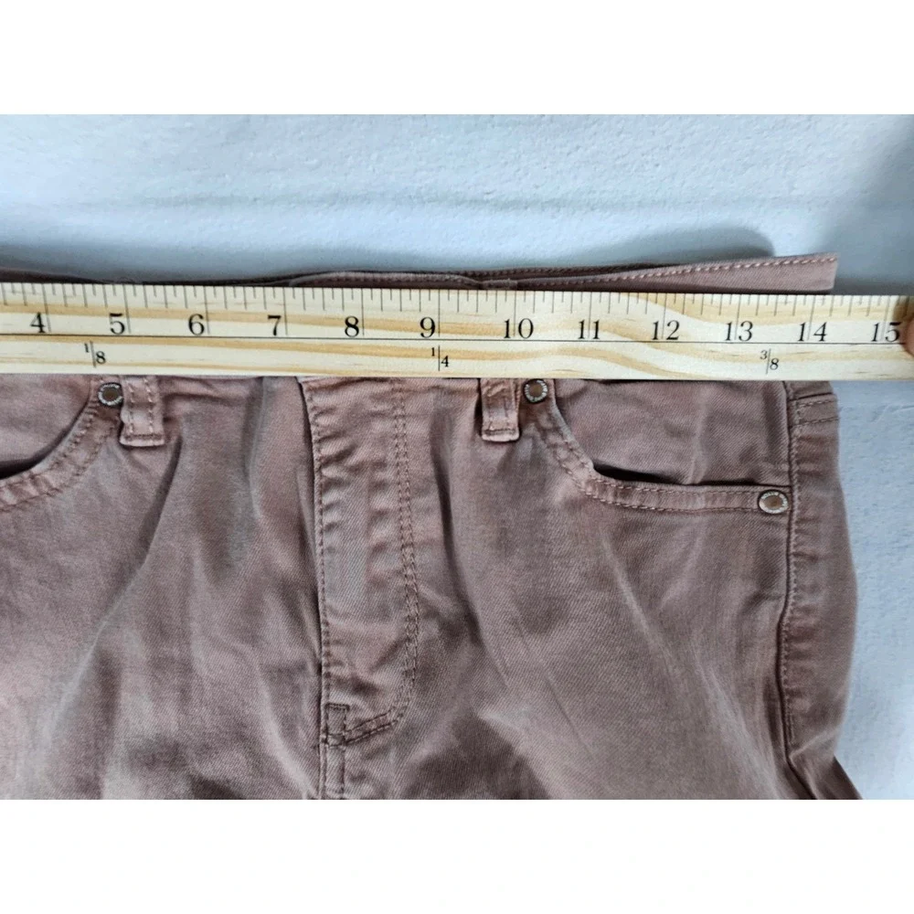 Buffalo David Bitton Havana High Rise Ankle Skinny Jeans‎ Mauve Brown 6/28